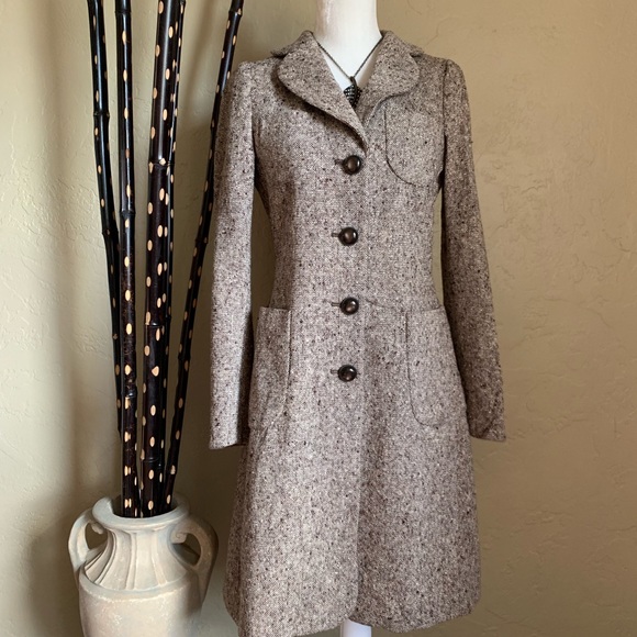Banana Republic Jackets & Blazers - Banana Republic Tweed Long Coat Size S